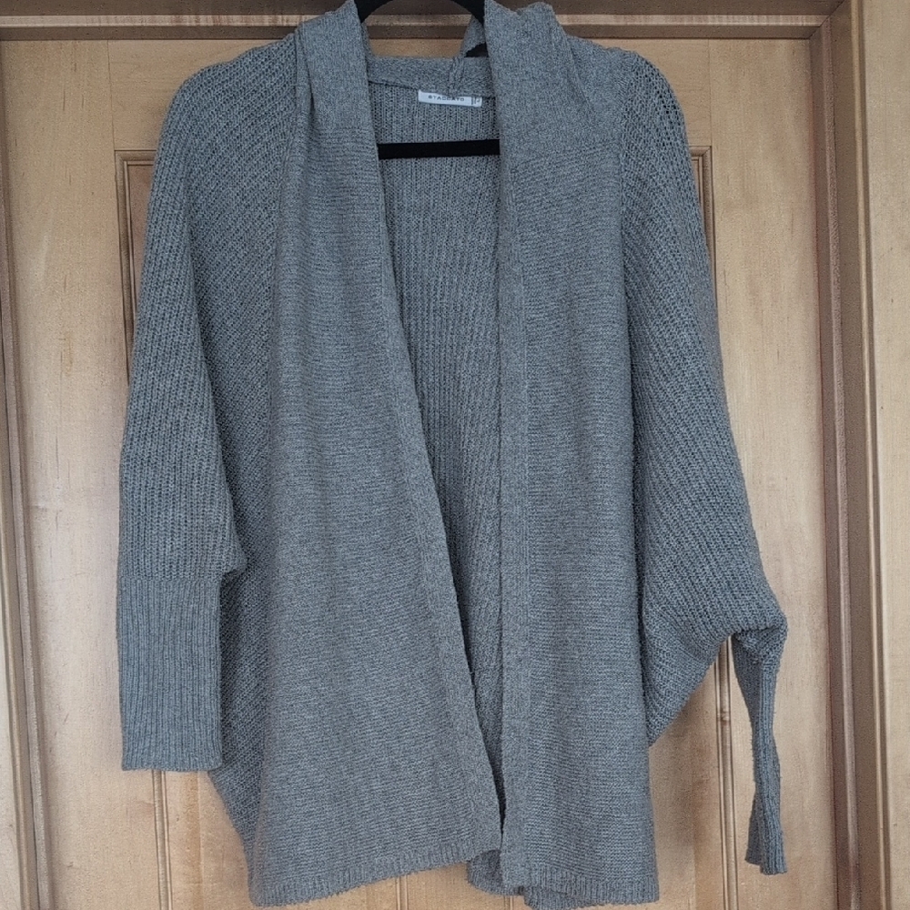 Staccato Gray Cozy Knit Shrug